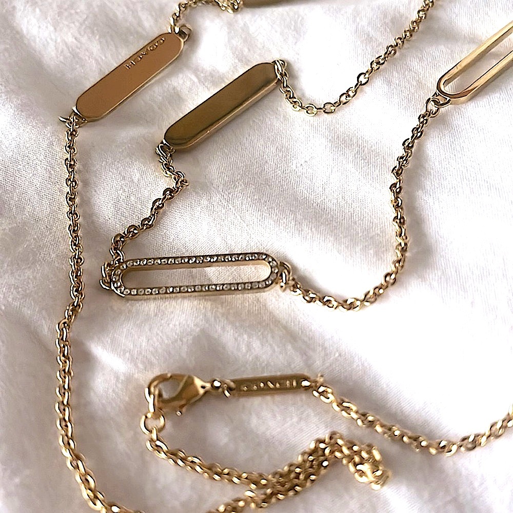 COACH Signature 38 inch Gold Chain Necklace